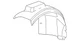 Genuine GM Passenger Side Front Wheelhouse Liner with Rivets 25842417 Genuine GM Passenger Side Front Wheelhouse Liner with Rivets 25842417