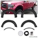 Black Wheel Fender Flares Fit For Ford F150 2009-2014 Offroad Pocket Rivet Style