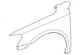 Genuine Volkswagen Fender 561-821-022-A