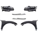 CIVIC 16-18 HEAD LAMP RH AND LH Assembly LED 6-pc Kit with Fenders Grille