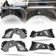 Front & Rear Inner Fenders Liners For 2007-2018 Jeep Wrangler JK JKU 2/4DR 4PC Front & Rear Inner Fenders Liners For 2007-2018 Jeep Wrangler JK JKU 2/4DR 4PC