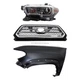 Grille Kit For 2016-2017 Toyota Tacoma with Left Fender and Headlight