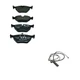 Hella Rear Low-Met Disc Brake Pad w/Sensor Kit For BMW E36 E46 323Ci 325i 328i