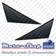 A-Pillar Post Outside Delta Molding Trim for 11~14 Hyundai Sonata-Matte Black