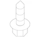 Genuine Mazda Engine Oil Drain Plug Access Cover Screw 9CF6-00-516B Genuine Mazda Engine Oil Drain Plug Access Cover Screw 9CF6-00-516B