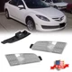 Clear Lens Front Bumper Side Marker Reflector Light Lamps For 2009-2013 Mazda 6