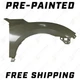 NEW Painted To Match Front RH Passenger Side Fender for 2016-2018 Honda Civic