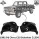 New Front Inner Fender LH & RH Steel Black For 1981-91 Chevy C10 Suburban C1500 New Front Inner Fender LH & RH Steel Black For 1981-91 Chevy C10 Suburban C1500