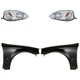 Headlight Kit For 1999-2000 Honda Civic Left Right Lens and Housing Halogen