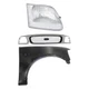 Grille For 1997-1998 Ford F-150 with RH Fender with Wheel Arch Holes Kit