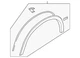 Genuine Mitsubishi Wheel Opening Molding 5220K207 Genuine Mitsubishi Wheel Opening Molding 5220K207