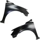 Front Fenders Primed Steel For 2016-2019 Nissan Sentra / Set of 2