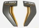 NEW OEM 21-24 Ford F-150 TREMOR Fender Vent Badge Emblem LH + RH SET Orange Gold NEW OEM 21-24 Ford F-150 TREMOR Fender Vent Badge Emblem LH + RH SET Orange Gold