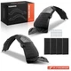 A-Premium 2x Fender Liners w/ Insulation Foam Front Inner for Hyundai Santa Fe A-Premium 2x Fender Liners w/ Insulation Foam Front Inner for Hyundai Santa Fe