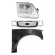 Grille Kit For 99-03 Ford F-150 Honeycomb with RH Fender with Wheel Arch Holes