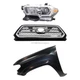 Grille For 2016-17 Toyota Tacoma with Driver Side Fender and Headlight Kit Grille For 2016-17 Toyota Tacoma with Driver Side Fender and Headlight Kit