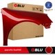 Fender for VW Golf V 5 LA3W right red front painted hatchback galvanized Fender for VW Golf V 5 LA3W right red front painted hatchback galvanized