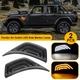 Amber/White LED Fender Air Vent Side Marker Light for 18-23 Jeep Wrangler JL/JT Amber/White LED Fender Air Vent Side Marker Light for 18-23 Jeep Wrangler JL/JT