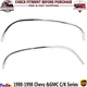 Front Fender Trim Chrome Driver and Passenger Side For 1992-2000 GMC Yukon