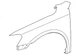 Genuine Volkswagen Fender 561-821-022-A