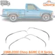 Front&Rear Fender Chrome Trim Moldings LH&RH For 1988-2000 Chevy &GMC C/K Series