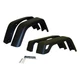 Crown 55254918K7 Fender Flare Kit; 4 Piece; 7 In. Wide; Flat Black;