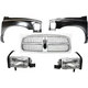 Fender Kit For 2002 Dodge Ram 1500 Front LH RH Steel w Grille & Headlamps (Assy) Fender Kit For 2002 Dodge Ram 1500 Front LH RH Steel w Grille & Headlamps (Assy)