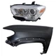 Headlamp Kit For 2019-2023 Toyota Tacoma Driver Side Halogen Assembly w/ Fender