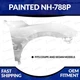 NEW Painted NH-788P 2016-2018 Honda Civic Sedan/Coupe Passenger Side Fender