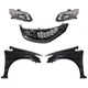 Headlamp Kit For 2013-2015 Honda Civic LH RH Halogen Assy with Fenders & Grille