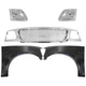 Grille Kit For 1999-2003 Ford F-150 Chrome Honeycomb with Headlight