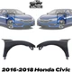 Front Fender Left Driver and Right Passenger Side For 2016-18 Honda Civic Coupe