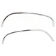 Driver and Passenger Side For 1992-2000 GMC Yukon Chrome 2Pc Fender Trim Front