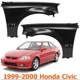 Front Primed Fender Driver & Passenger Side For 1999-2000 Honda Civic 9619013