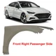 Front Passenger Side Fender For 2020-2023 Hyundai Sonata Primed Steel 66320L1000 Front Passenger Side Fender For 2020-2023 Hyundai Sonata Primed Steel 66320L1000