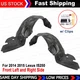 Front Driver & Passenger Side Fender Liner Set For 2014-2015 Lexus IS250 Front Driver & Passenger Side Fender Liner Set For 2014-2015 Lexus IS250