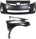 Front Bumper Cover Assembly for 2010-2011 Toyota Prius, 2-Piece Kit, Primed Front Bumper Cover Assembly for 2010-2011 Toyota Prius, 2-Piece Kit, Primed