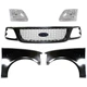 Grille Kit For 1999-03 Ford F-150 PTM Honeycomb with LH RH Fenders and Headlight