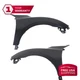 Front Fenders Set Primed Steel For 2016-2018 Honda Civic Coupe / Sedan