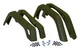 CROWN AUTO 55254918K Fender Flare; Black; Plastic; Set Of 4