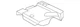 Genuine Lexus Fender Closing Plate 53795-60051