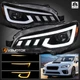 Fits 2015-2021 Subaru WRX STI Black Projector Headlights Switchback LED DRL