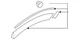 Genuine Subaru Wheel Flare 91112XC12A Genuine Subaru Wheel Flare 91112XC12A