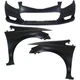 Bumper Cover Fender For 2012-2013 Honda Civic Front Kit