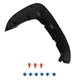 1pc Front Rh Fender Trim Molding For Toyota Tacoma 05-15 To1269106 Black Plastic