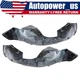 2PCS Left & Right Side LH RH Fender Liner Set For 2019-2021 Honda Civic Sedan