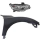 Headlamp Kit For 2016-2018 Honda Civic Passenger Side Halogen with Fender CAPA