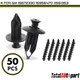 50Pcs Bumper Cover Trim Panel Retainer Fasteners for GM 10.32mm Nylon Screw-Type 50Pcs Bumper Cover Trim Panel Retainer Fasteners for GM 10.32mm Nylon Screw-Type