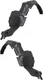 For 1988-1991 Honda Civic Front Fender Liner Driver and Passenger Pair Inner