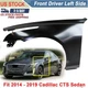 Front Driver Side Fender For Cadillac CTS 2014-2019 Steel Black Front Driver Side Fender For Cadillac CTS 2014-2019 Steel Black